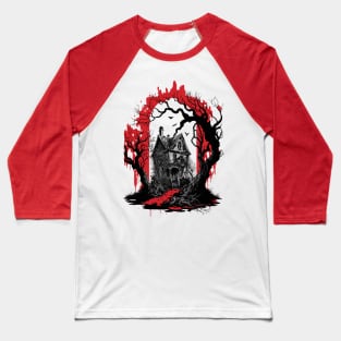 Creepy house Baseball T-Shirt